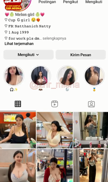 melon girl viral di ig